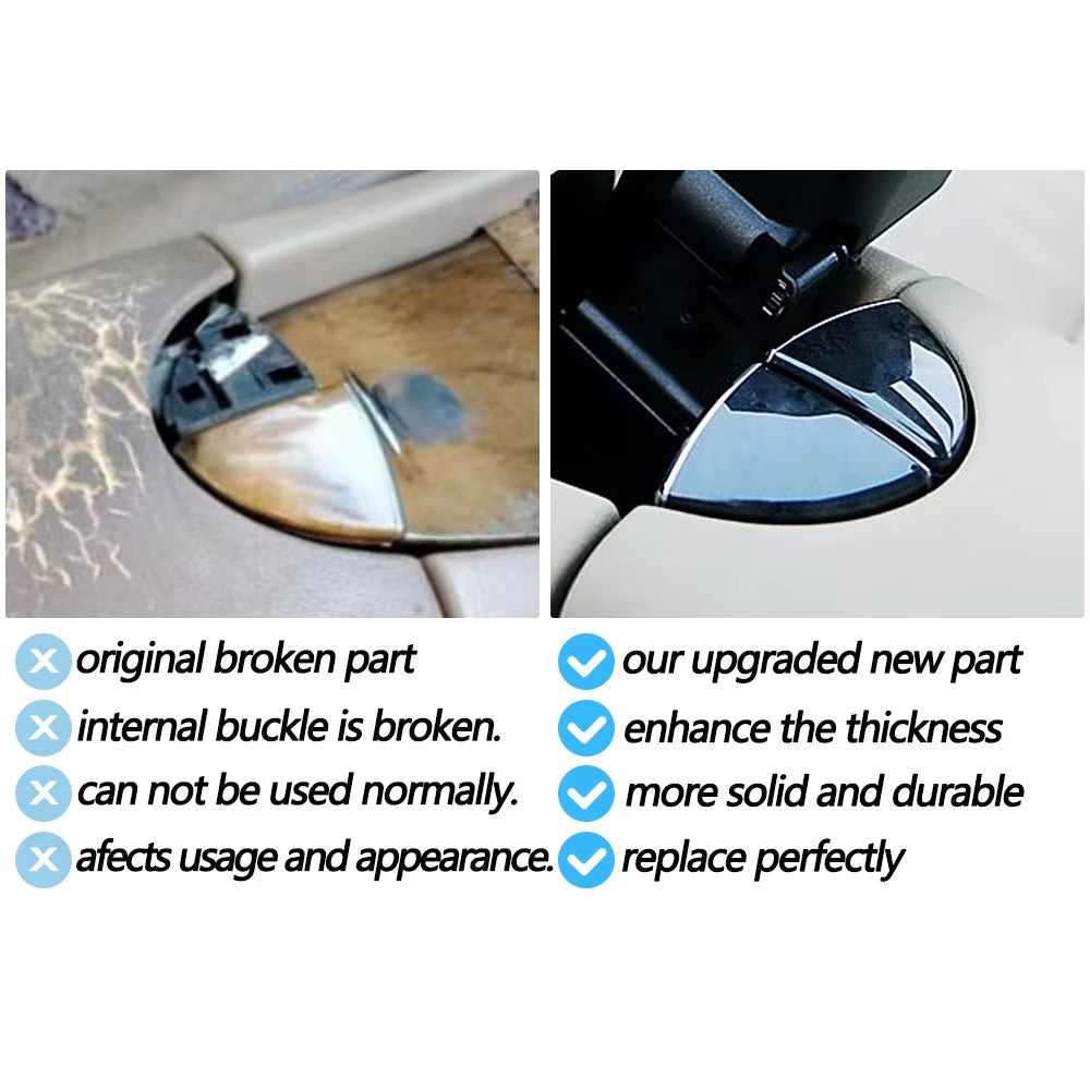 2PCS Car Center Console Lid Armrest Lock Latch Release Button Cover For Mercedes Benz E Class W211 2005-2008 E55 AMG E320 E500