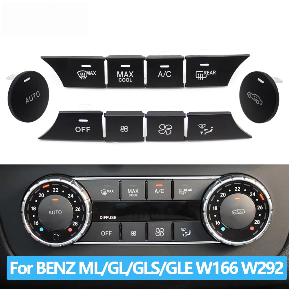 Car Console AC Heater Climate Control Button For BENZ ML GL GLE GLS G W166 X166 W292 W463 ML350 ML550 GL350 GL450 GLE400 GLS450