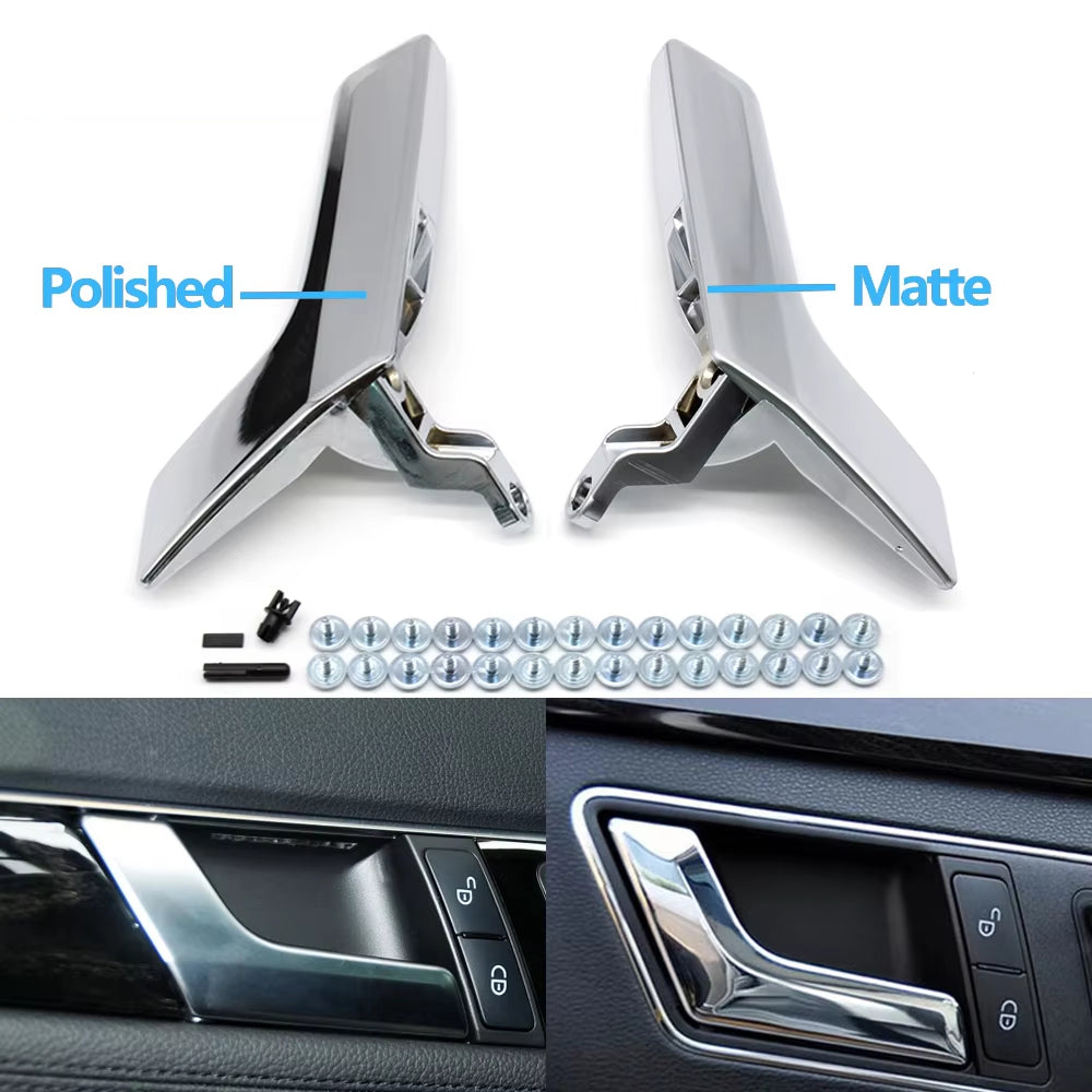 New Upgraded Interior Chrome Opening Door Handle For Mercedes Benz W204 C-Class GLK 300 C180 C200 C300