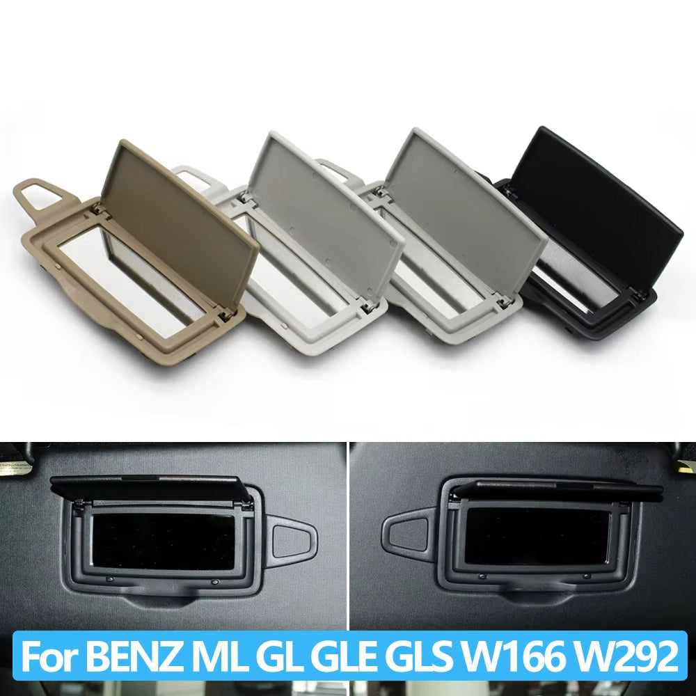W166 W292 Car Sun Shade Visor Makeup Cosmetic Mirror Cover For Mercedes Benz ML GL GLE GLS Class ML300 ML350 ML400 GL350 GL400
