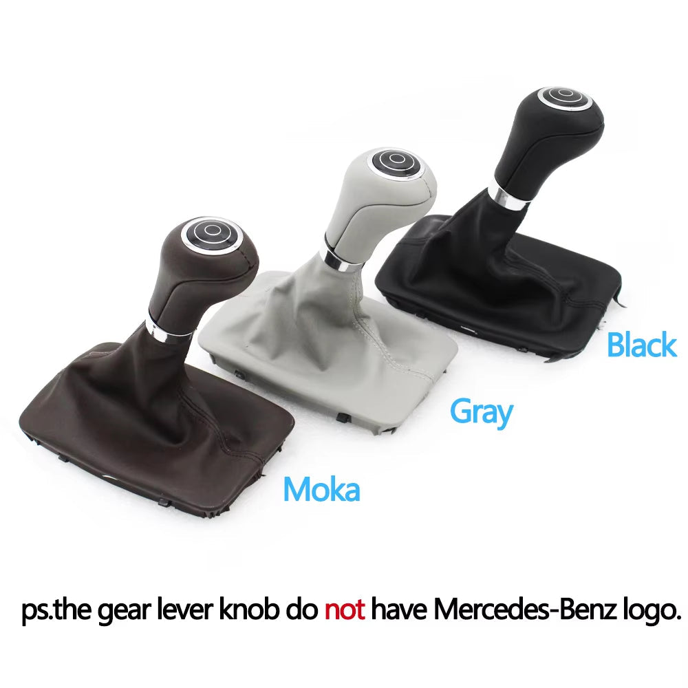 Car Automatic Shift Gear Shifter Knob Boot For Mercedes BENZ C E GLK Class AMG W204 W212 W207 X204 C204 C63 C300 C250 C350