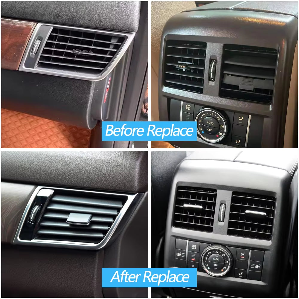 2/4PCS Car Front Rear AC Vent Outlet Grille Slide Clip Repair Kit For Mercedes Benz W166 W292 ML350 GL450 M ML GLE GLS