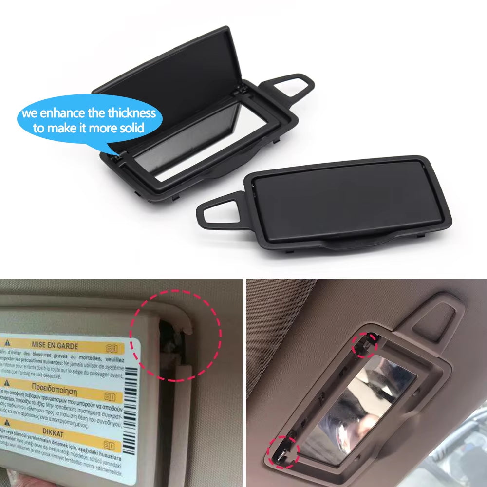 W166 W292 Car Sun Shade Visor Makeup Cosmetic Mirror Cover For Mercedes Benz ML GL GLE GLS Class ML300 ML350 ML400 GL350 GL400