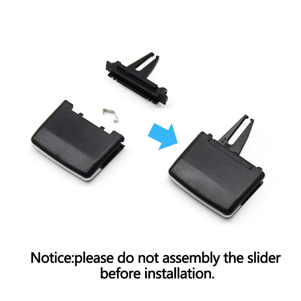 2/4PCS Car Front Rear AC Vent Outlet Grille Slide Clip Repair Kit For Mercedes Benz W166 W292 ML350 GL450 M ML GLE GLS