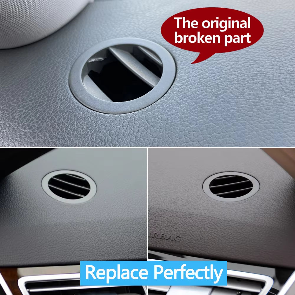 Car Front Dashboard AC Vent Grille Small Round Cover For Mercedes Benz E Class W212 2009-2015 E200 E300 E350 E550