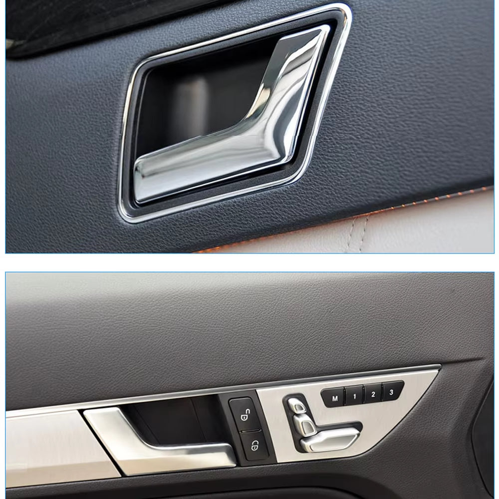 New Upgraded Interior Chrome Opening Door Handle For Mercedes Benz W204 C-Class GLK 300 C180 C200 C300