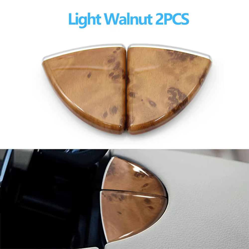 2PCS Car Center Console Lid Armrest Lock Latch Release Button Cover For Mercedes Benz E Class W211 2005-2008 E55 AMG E320 E500