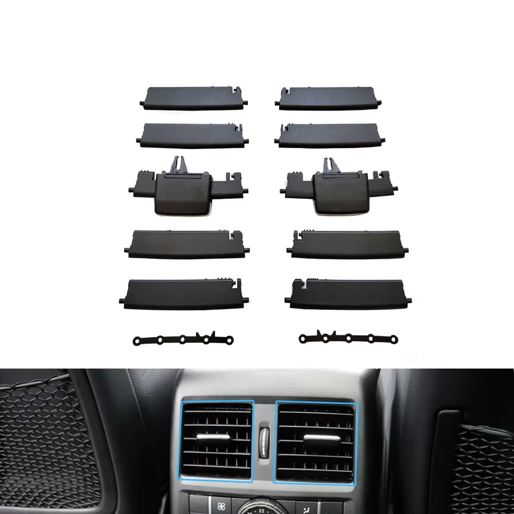 2/4PCS Car Front Rear AC Vent Outlet Grille Slide Clip Repair Kit For Mercedes Benz W166 W292 ML350 GL450 M ML GLE GLS